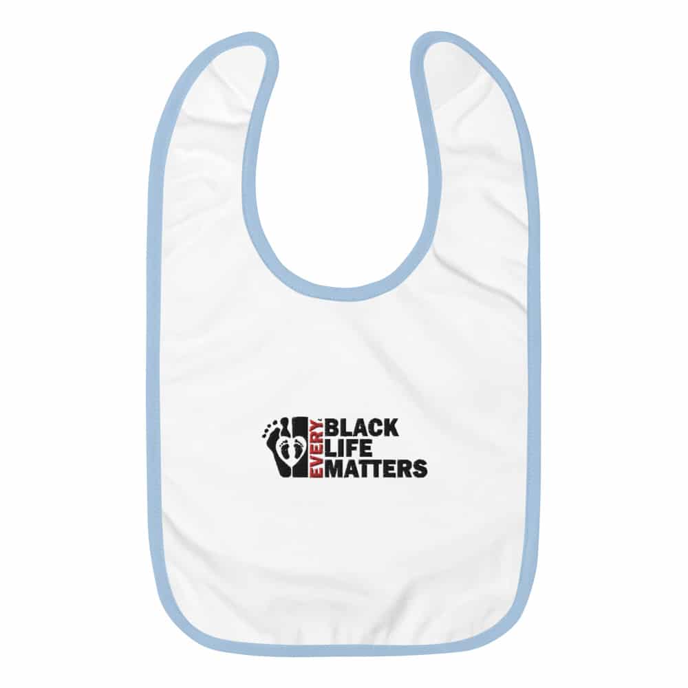 Download Embroidered Baby Bib Br Logo Every Black Life Matters